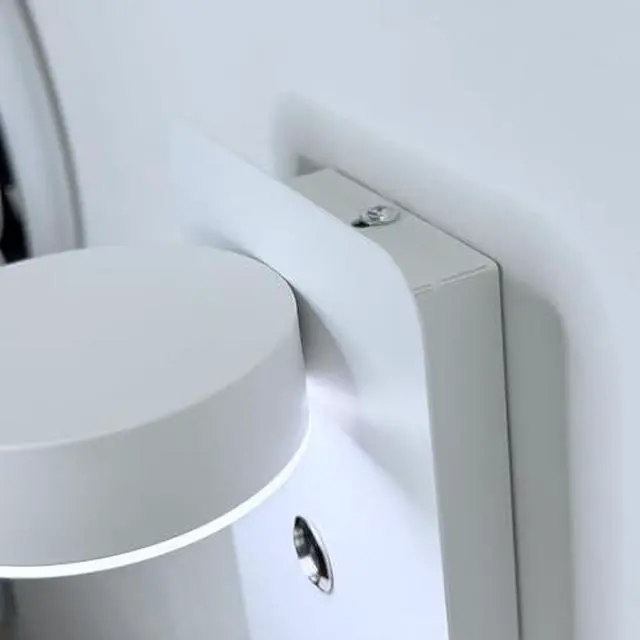 Alt view image 5 of 6 - 1 Pack Modern Headboard Reading Lamp with USB Charging, Adjustable 330° Wall Light, 3 Color Modes (3000K/4000K/6000K), Button Switch for Bedroom Bedside Lighting