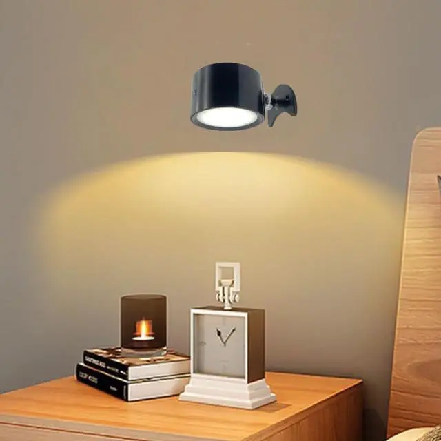 Alt view image 2 of 7 - 3CCT Dimmable Magnetic Wall Light Touch Control Reading Light Dual-Sided Touch Control Reading Lamp with USB Charging,No-Drill Bedside,Hallway Light(1-Pack)