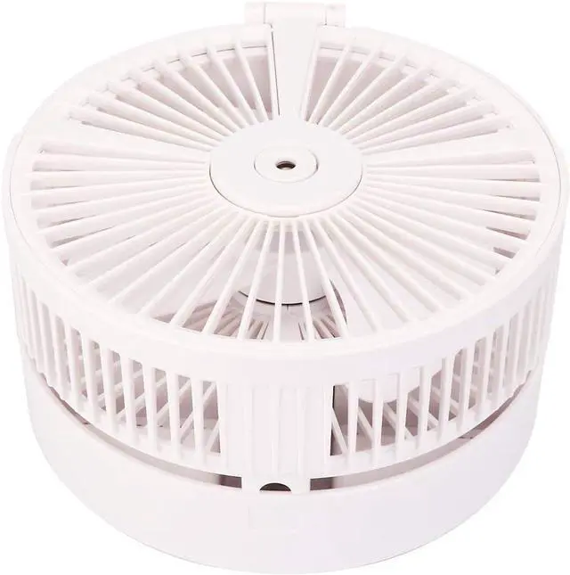 Alt view image 3 of 7 - GOTOTOP Telescopic Desktop Fan, Folding Hydrating LED Fan USB Charging, Suitable for Desk or Floor with Atomizing Function, Portable USB Power