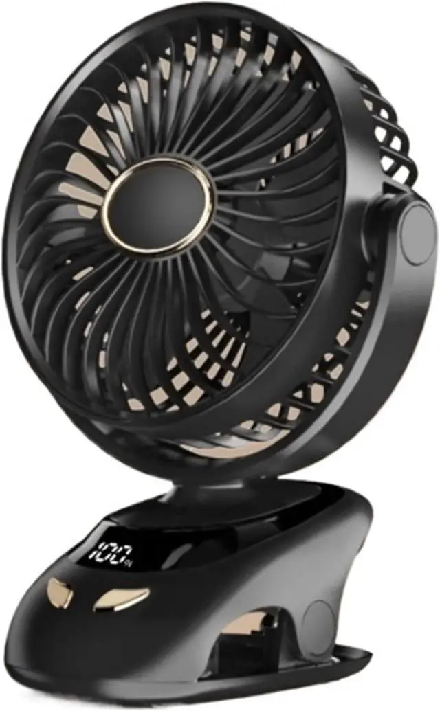 Alt view image 2 of 7 - AJMIPO Clip Fan Usb Mini Portable Charging Small Fan Desktop Student Dormitory (Black,23 * 17 * 9cm)