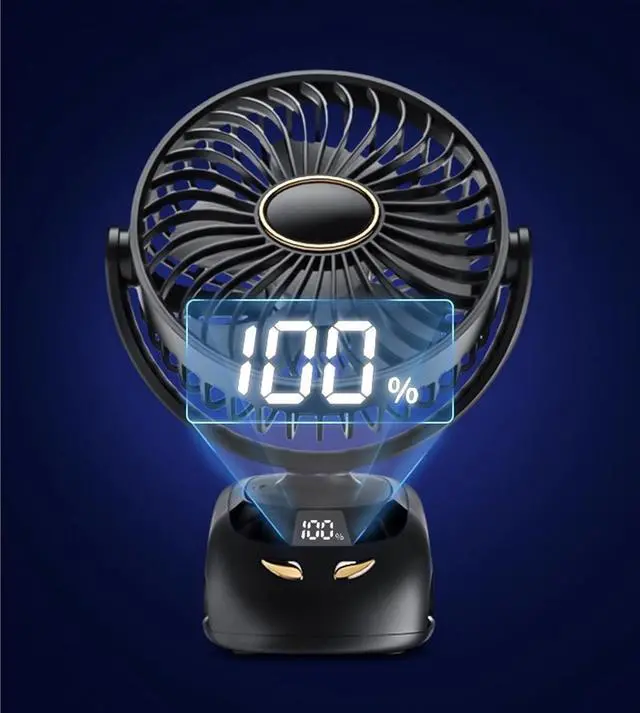 Alt view image 3 of 7 - AJMIPO Clip Fan Usb Mini Portable Charging Small Fan Desktop Student Dormitory (Blue,23 * 17 * 9cm)