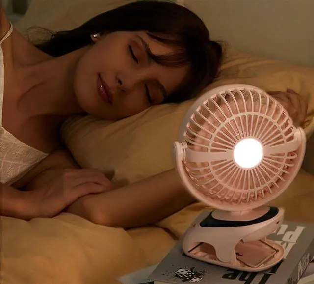 Alt view image 7 of 7 - AJMIPO Clip Fan Usb Mini Portable Charging Small Fan Desktop Student Dormitory (Blue,23 * 17 * 9cm)