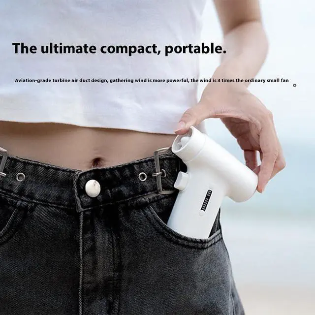 Alt view image 4 of 7 - Air Blower Adjustable Speed Handheld Fan 80000RPM Air Blower USB Rechargeable 3000mAh Cooling Fan Blower For Outdoor Use