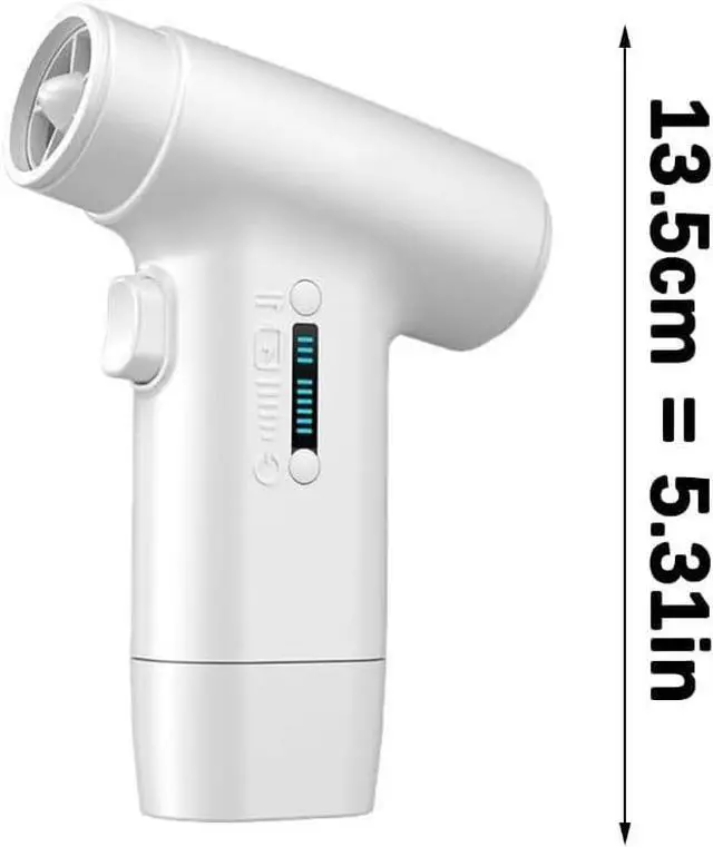 Alt view image 6 of 7 - Air Blower Adjustable Speed Handheld Fan 130000RPM Air Blower USB Rechargeable 5000mAh Cooling Fan Blower For Outdoor Use