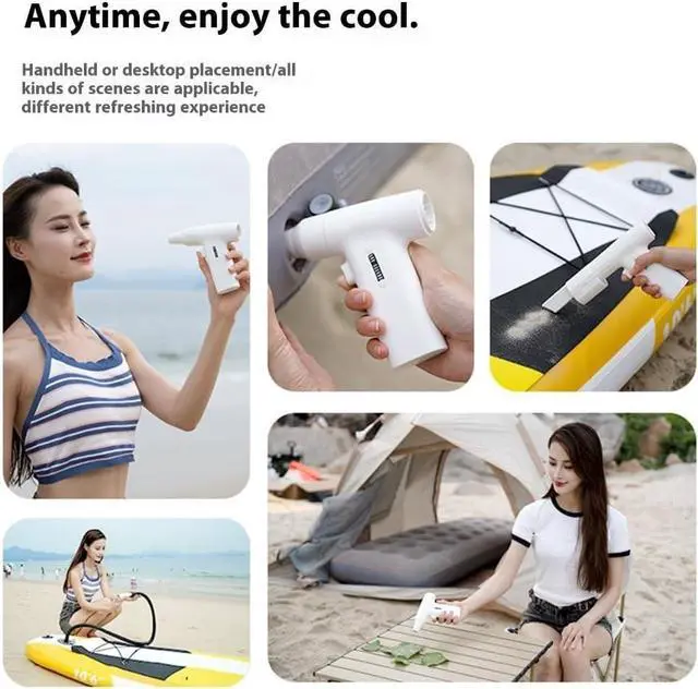 Alt view image 7 of 7 - Air Blower Adjustable Speed Handheld Fan 130000RPM Air Blower USB Rechargeable 5000mAh Cooling Fan Blower For Outdoor Use