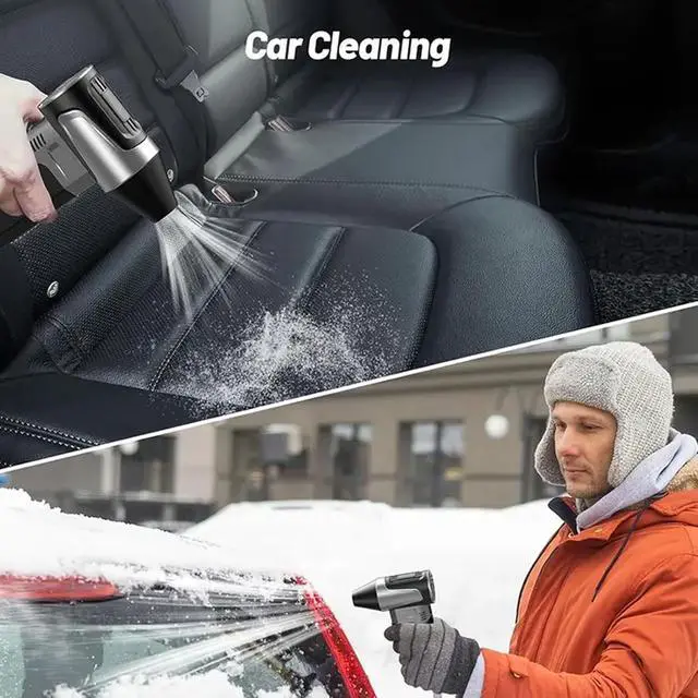 Alt view image 2 of 7 - Portable Small Handheld Fan 2500mAh Air Blower with 130000RPM and 3 Speeds Adjustment USB Rechargeable for Travel Home