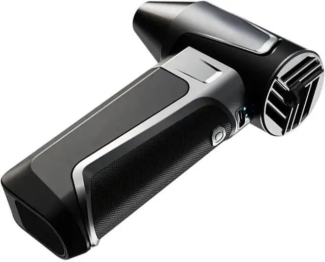 Alt view image 5 of 7 - Portable Small Handheld Fan 2500mAh Air Blower with 130000RPM and 3 Speeds Adjustment USB Rechargeable for Travel Home