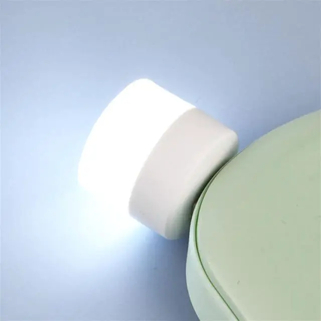 Alt view image 5 of 7 - Small Black Table lamp USB Plug Lamp Computer Mobile Power Charging USB Small Book Lamps LED Eye Protection Reading Light Small Round Light Night Light