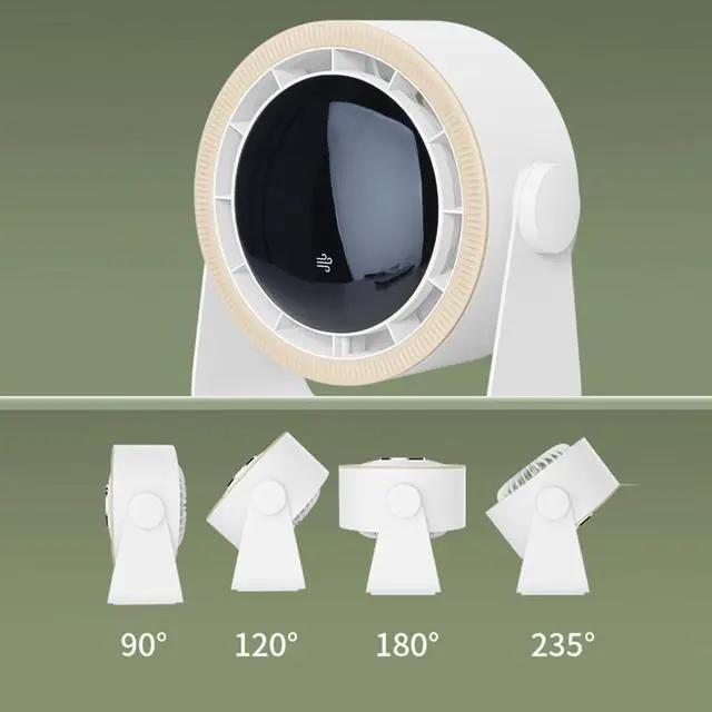 Alt view image 3 of 7 - 3600mAh Portable USB Charging Desk Fan Hangings Ceiling Fan Air Conditioner