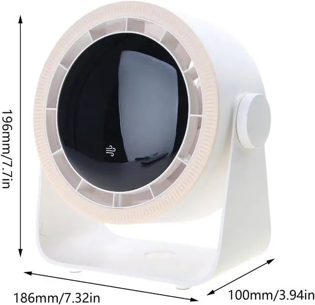 Alt view image 4 of 7 - 3600mAh Portable USB Charging Desk Fan Hangings Ceiling Fan Air Conditioner