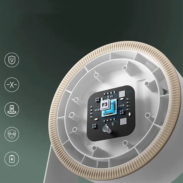 Alt view image 7 of 7 - 3600mAh Portable USB Charging Desk Fan Hangings Ceiling Fan Air Conditioner