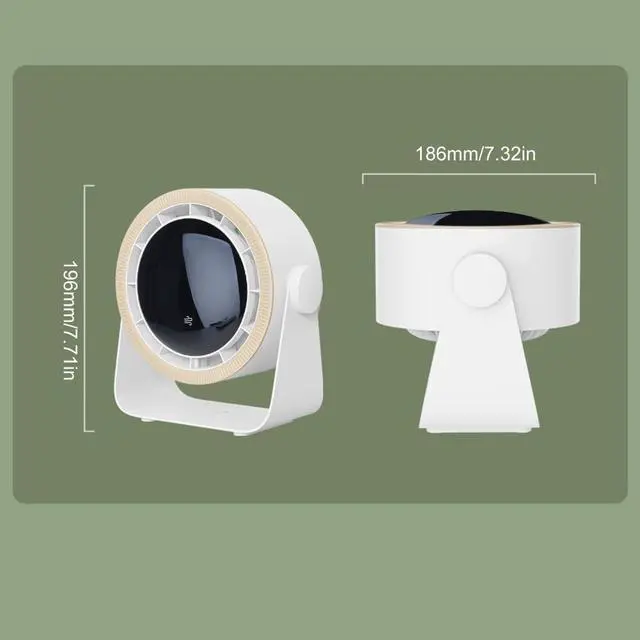 Alt view image 5 of 7 - 3600mAh Portable USB Charging Desk Fan Hangings Ceiling Fan Air Conditioner
