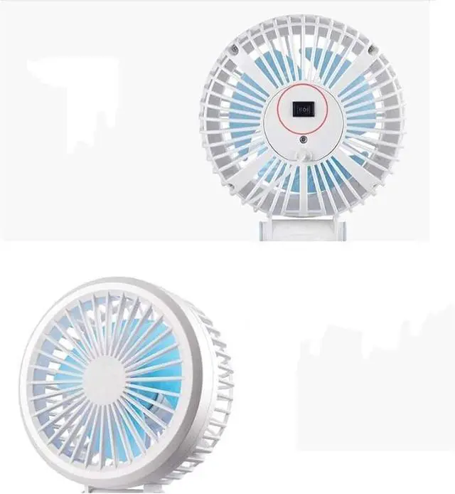Alt view image 6 of 7 - Mini Clip-on Fan Rechargeable Battery Operated USB Desk Fan Portable Personal Fan Small Quiet Stroller Fan for Home, Office, Travel, Camping, Baby Pram Easy to Carry