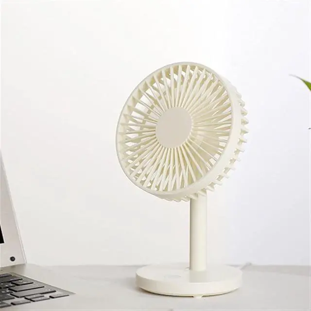 Alt view image 3 of 7 - USB Desktop Fan Household, Outdoor Portable Fan Office Household Enhancement 5 Fan Leaf Mobile Desktop Fan (Color : White)