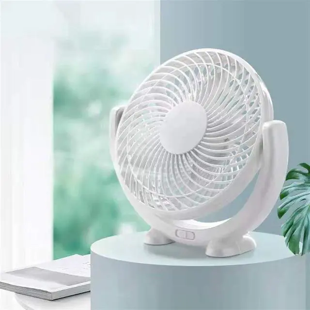 Alt view image 3 of 7 - USB Mini Rechargeable Fan, Outdoor Portable, 2-speed Wind, 5-blade Design, Air Circulator, Stable Base, Durable(Pink)