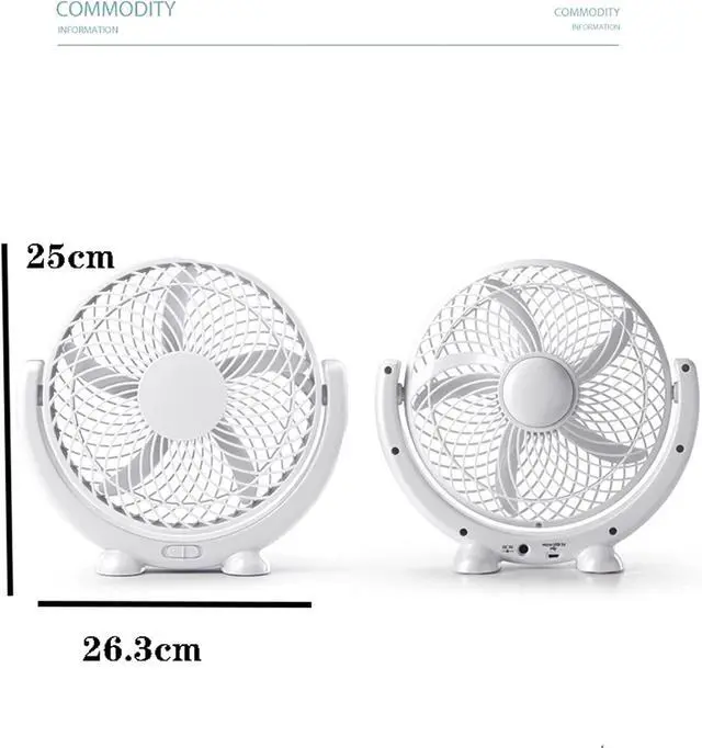 Alt view image 7 of 7 - USB Mini Rechargeable Fan, Outdoor Portable, 2-speed Wind, 5-blade Design, Air Circulator, Stable Base, Durable(Pink)