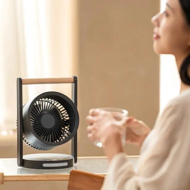 Alt view image 3 of 7 - USB Rechargeable Desktop Fan Multifunctional Cooling Fan Tabletop Fan Small Table Fan Suitable for Office and Home