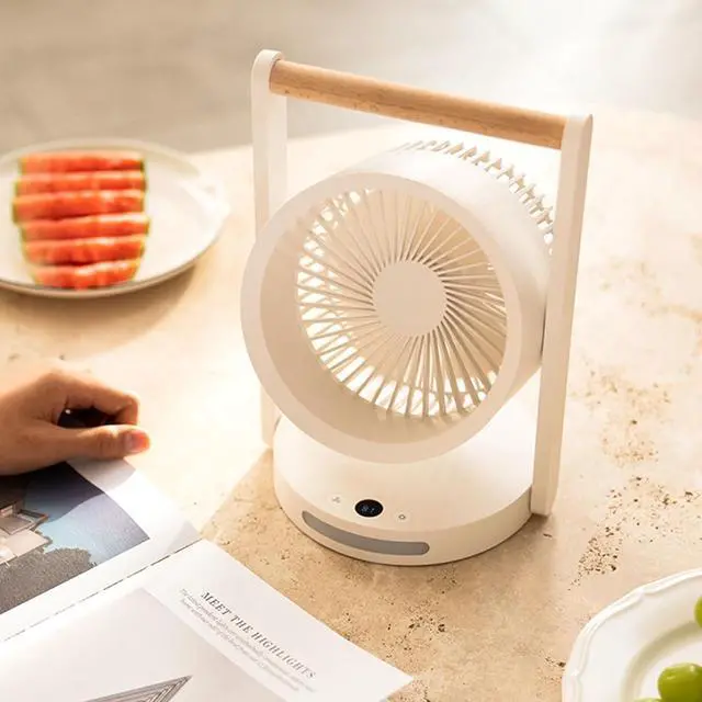 Alt view image 5 of 7 - USB Rechargeable Desktop Fan Multifunctional Cooling Fan Tabletop Fan Small Table Fan Suitable for Office and Home