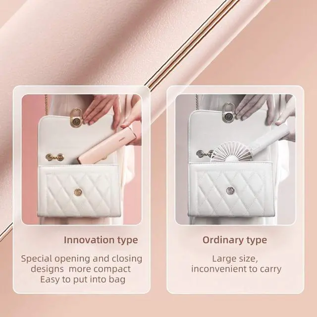 Alt view image 2 of 7 - USB Rechargeable Handheld Cooling Fan, 2-Gears Low Noise Multifunctional Small Fan, Portable Mini Electric Fan for Office Outdoor Traveling