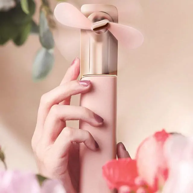 Alt view image 6 of 7 - USB Rechargeable Handheld Cooling Fan, 2-Gears Low Noise Multifunctional Small Fan, Portable Mini Electric Fan for Office Outdoor Traveling