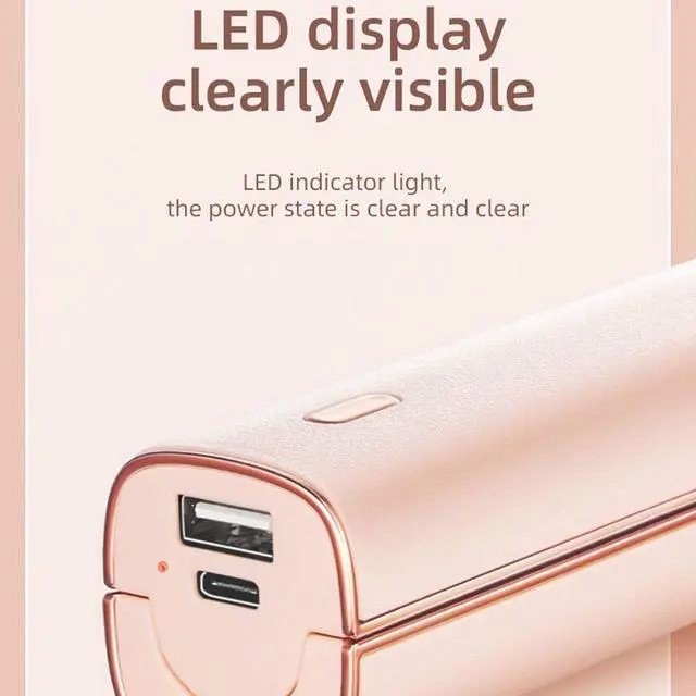 Alt view image 7 of 7 - USB Rechargeable Handheld Cooling Fan, 2-Gears Low Noise Multifunctional Small Fan, Portable Mini Electric Fan for Office Outdoor Traveling