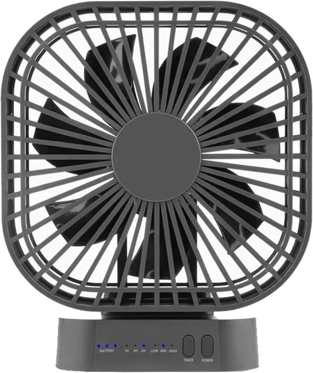 Main image of Desk Fan, 5 Inch Upgraded Quiet USB Fan Strong Airflow, 90° Rotation for Better Cooling, 3 Settings, Portable Mini Fan for Home Office Bedroom Camping(Color:Black)