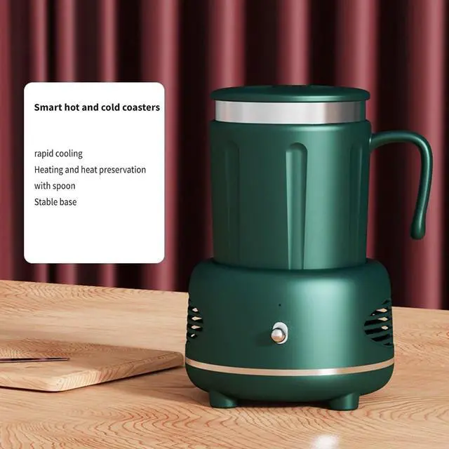 Alt view image 5 of 7 - USB Powered Drink Cooling Heating Cup Duals Function Temperature Adjustable Stainless Steel Coolers and Warmer