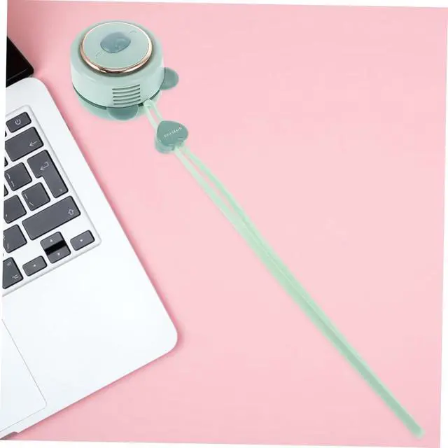 Alt view image 3 of 7 - 5pcs Leafless Hanging Neck Fan Cooling Fan with Lanyard Mini Personal Cooling Neck Fan Portable Hanging Neck Fan Wearable Air Conditioner Fan USB Student Small Fan
