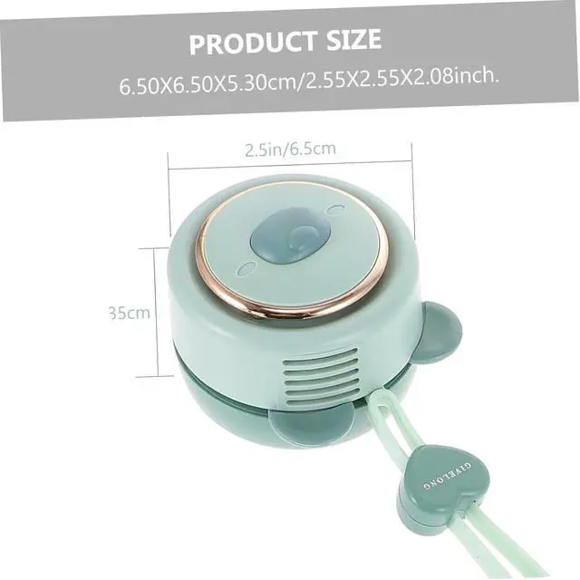 Alt view image 5 of 7 - 5pcs Leafless Hanging Neck Fan Cooling Fan with Lanyard Mini Personal Cooling Neck Fan Portable Hanging Neck Fan Wearable Air Conditioner Fan USB Student Small Fan