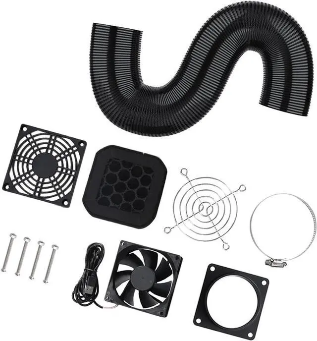 Alt view image 3 of 7 - Printer Insulation USB5V Exhaust Fan Ventilation Fan for Air Purification in Kitchens and Bathrooms