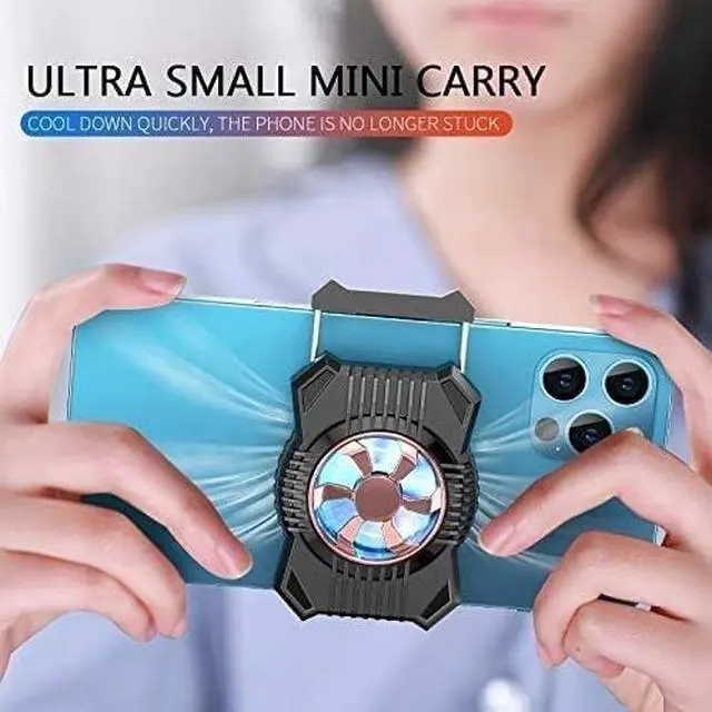 Alt view image 3 of 3 - Universal Mobile Phone USB Game Cooler System Cooling Fan Gamepad Holder Stand Radiator