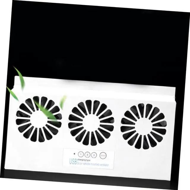 Alt view image 4 of 7 - Solar Car Cooling Fan Usb Rechargeable Exhaust Ventilation Fan for Vehicles Compact Solar Powered Design for Cars Trucks and Boats Air Circulation and Temperature Control