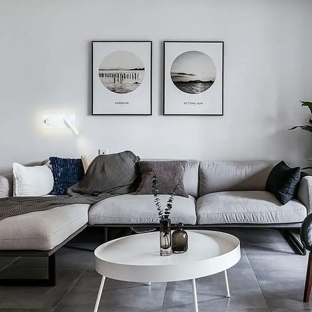 Alt view image 6 of 7 - Wall Lights for Living Room Hotel Bedside Lamp Bedroom Adjustable Indoor Lamp 3000K Wall Mounted Bedside Lamp Reading with Rechargeable USB Port White