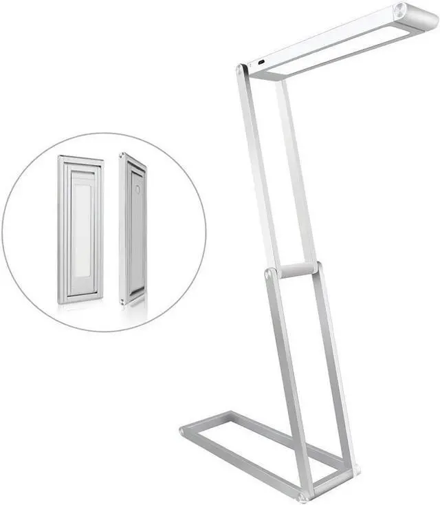 Alt view image 2 of 6 - Portable Foldable LED Multifunction Dimmable Lamp with USB Charging, Creative United of Wall lamp and Desk lamp (Gold) (Silver)