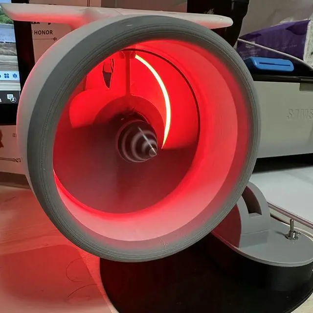 Alt view image 6 of 7 - USB Fan Turbofan Engine Model Upgraded Desktop Creative Styling Jet Fan Toy Includes an Ultrasonic Atomization Device