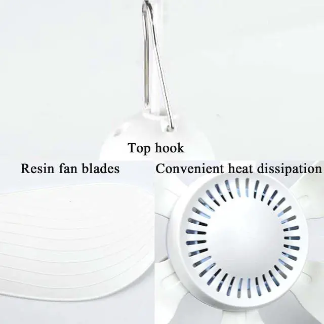 Alt view image 5 of 7 - Solar Fan with Remote Control 6/10w Solar Panel 6V Usb Ceiling Fans 6 Pieces Inserted ABS Blades Can Be Use for 8 Hours
