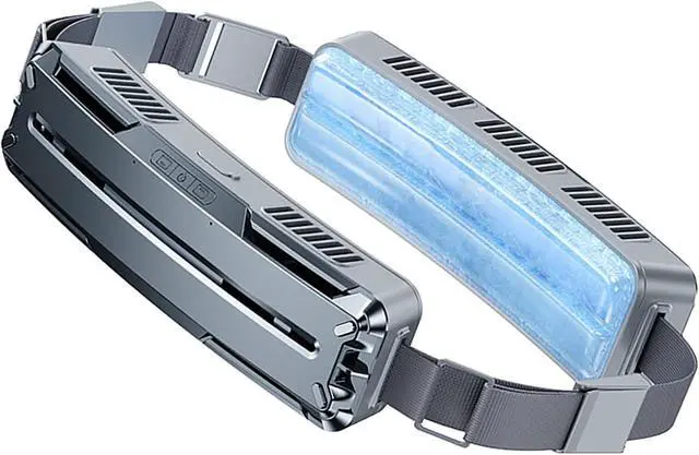 Alt view image 2 of 7 - Pissente Wearable Waist Fan Portable Mini USB Belt Fan Cooling Fan for Hot Weathers Outdoor Sports