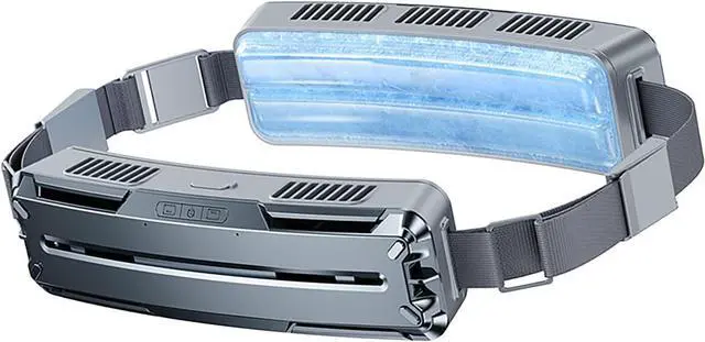 Alt view image 5 of 7 - Pissente Wearable Waist Fan Portable Mini USB Belt Fan Cooling Fan for Hot Weathers Outdoor Sports