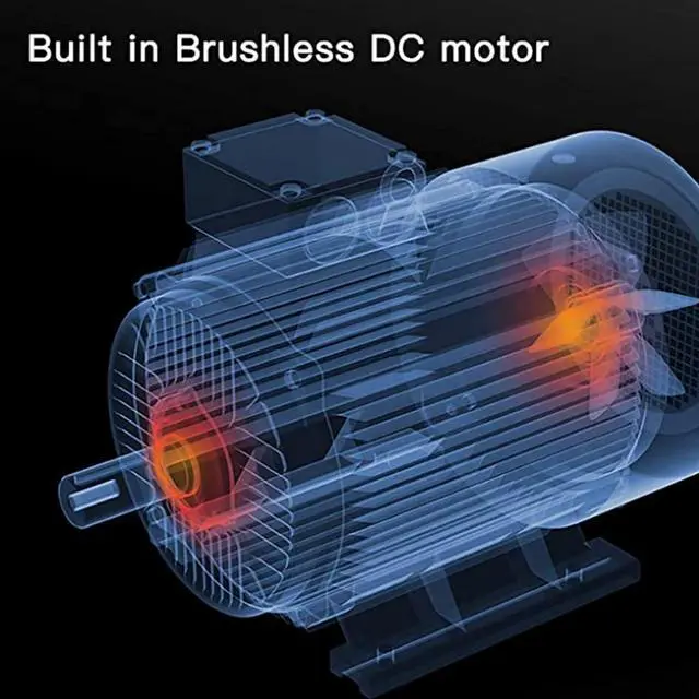 Alt view image 5 of 7 - ZJchao USB Air Conditioner Fan Desktop Air Cooler with Nano RGB Lights 3 Speeds Quiet Humidifier for Home Office