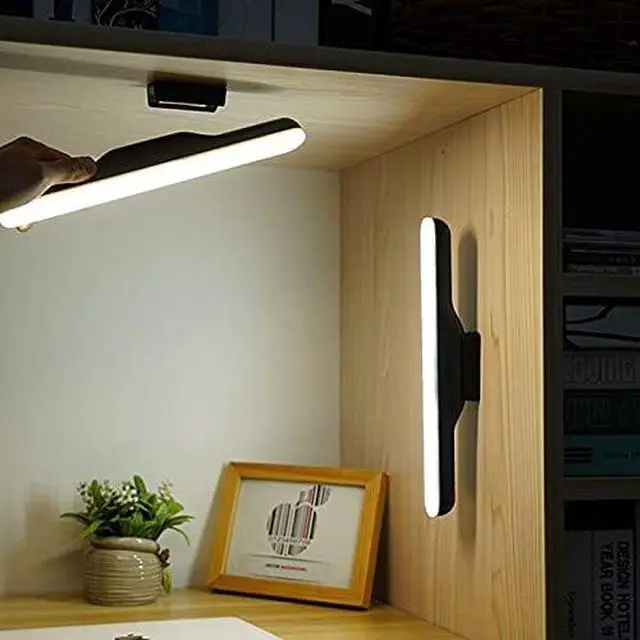 Alt view image 2 of 6 - Lamp for Wall, Magnet LED Reading Lamp Stepless Dimmable Wall Lamp Built in USB Rechargeable Battery Compatible with Desk Studing Mirror Cabinet(Built in Battery)