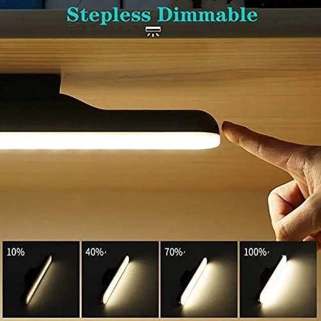 Alt view image 3 of 6 - Lamp for Wall, Magnet LED Reading Lamp Stepless Dimmable Wall Lamp Built in USB Rechargeable Battery Compatible with Desk Studing Mirror Cabinet(Built in Battery)