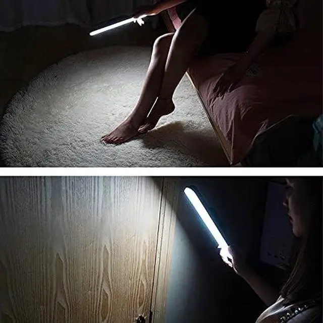 Alt view image 4 of 6 - Lamp for Wall, Magnet LED Reading Lamp Stepless Dimmable Wall Lamp Built in USB Rechargeable Battery Compatible with Desk Studing Mirror Cabinet(Built in Battery)