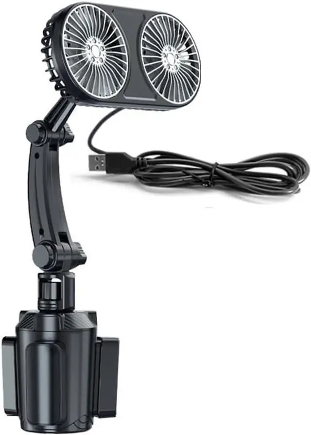 Main image of USB Powered Car Fan 3 Powerful Speeds Adjust with 360 Degree Rotating for Travel Car