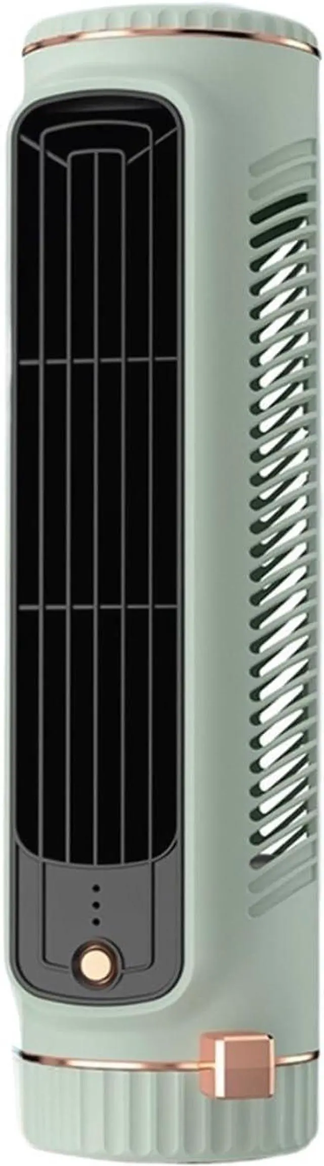 Alt view image 4 of 7 - Tower Fan USB Charging Portable Air Conditioner Desktop Cooling Fan Bladeless Summer Fan Home Office(Green)