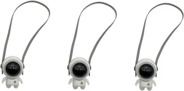 Main image of 3pcs Hanging Neck Fan Desk Fan Rechargeable Neck Fan Baby Camping Fan with Light Hand Free Fan Personal Fan Neck Cooling Fan USB Fan White Air Office Lanyard