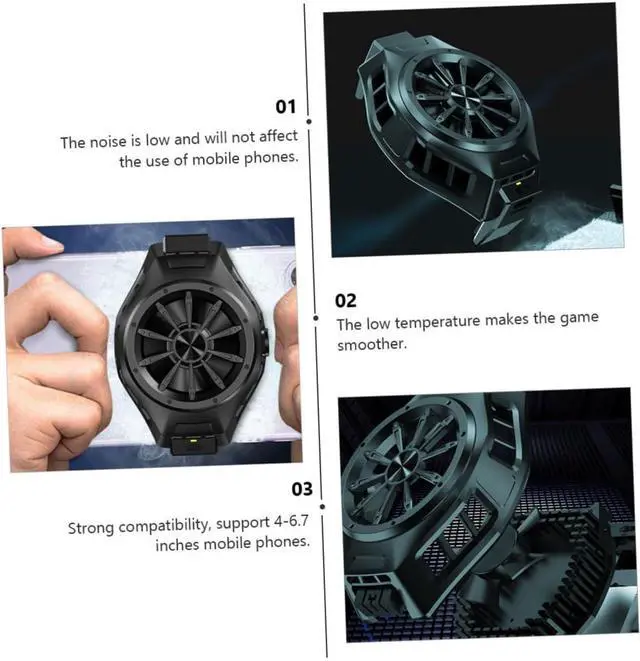 Alt view image 5 of 7 - Didiseaon 2pcs Cooling Device for Mobile Cellphone Cooling Fan Semi-conductor Chip