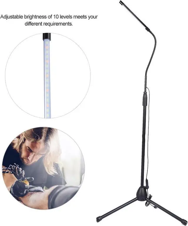 Alt view image 3 of 7 - ZJchao Adjustable LED Light 10 Levels Brightness Room Bed Lamp Eye Adjustable Lamp Lamp with USB Plug, High Performance for Computer, Power Bank, Adapter