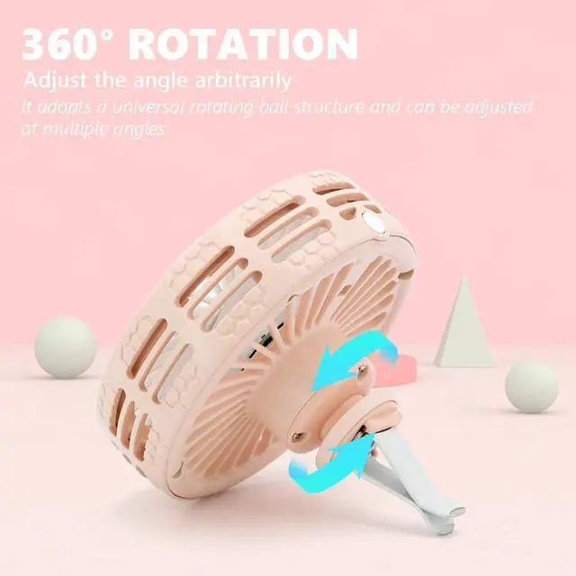 Alt view image 2 of 7 - Mini Fan for Car,Tire-Shape Cooling Fan for Summer, USB Clip on Fan, Travel Camping Small Fan, 3 Speed Adjustable, Car Air Vent USB Fans, Portable Desk Fan, Multifunctional Personal Fan,Black