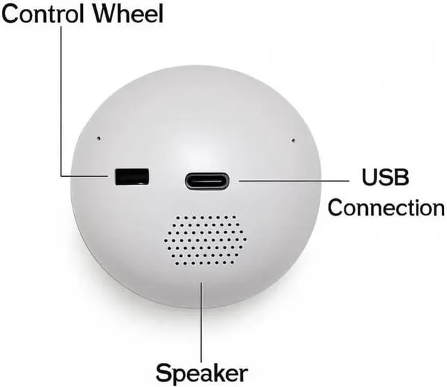 Alt view image 6 of 7 - Memory Sphere Lamp, USB Rechargeable Led Glass Memory Sphere Gift, 3D Crystal Ball with Digital Display, Memorys Orb Video Crystal Ball, Memorys Orb Lamp (White)