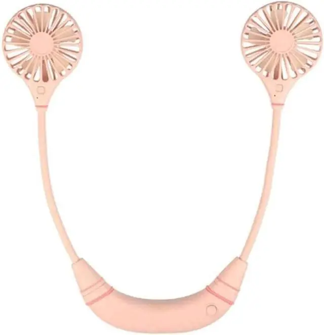 Main image of Portable Neck Fan, 360° Free Rotation, USB Fan 3 Speed Personal Fan for Sport, Office, Home, Outdoor, Travel (Color : Pink)